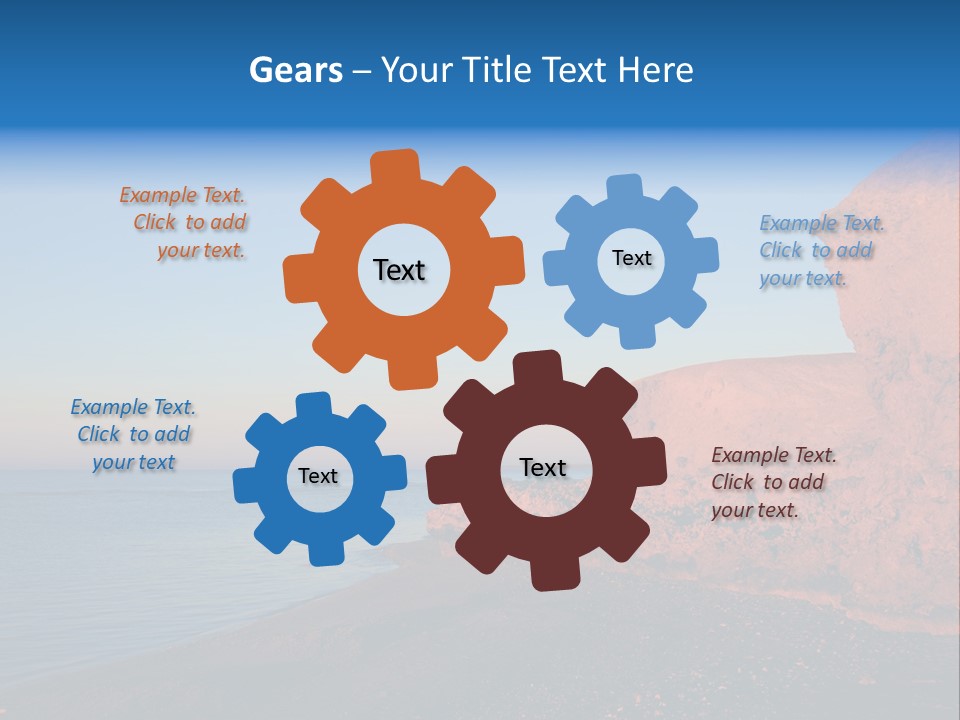 Wave Pink Water PowerPoint Template