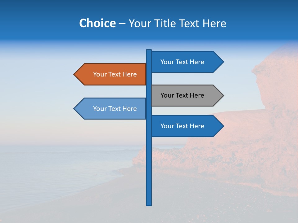 Wave Pink Water PowerPoint Template