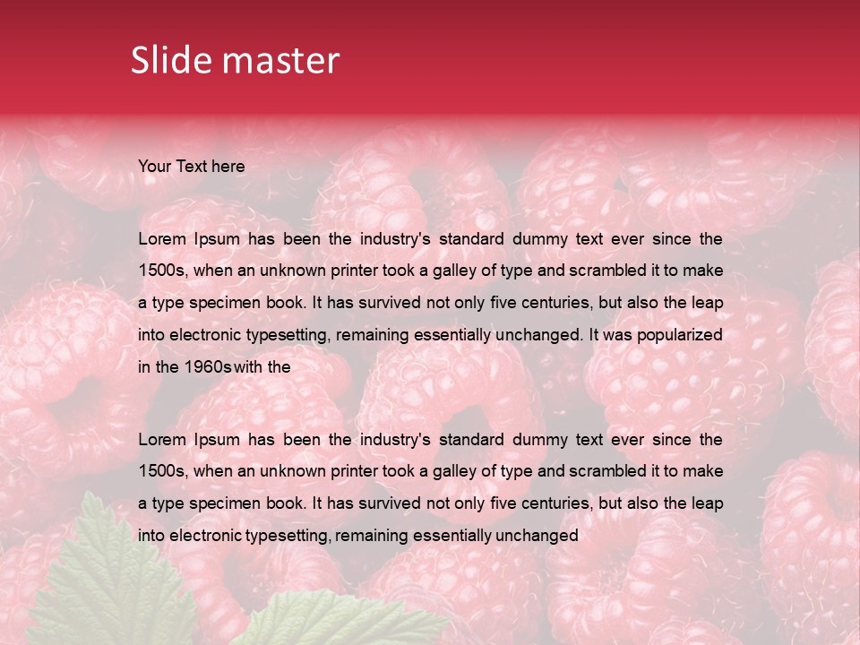 Fresh Food Dessert PowerPoint Template