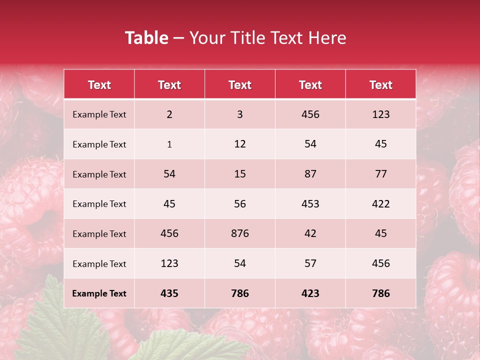 Fresh Food Dessert PowerPoint Template