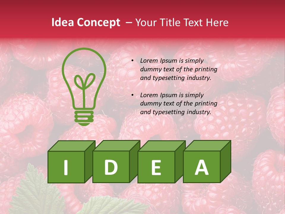 Fresh Food Dessert PowerPoint Template