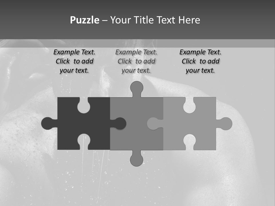 Erotic Shower Y PowerPoint Template