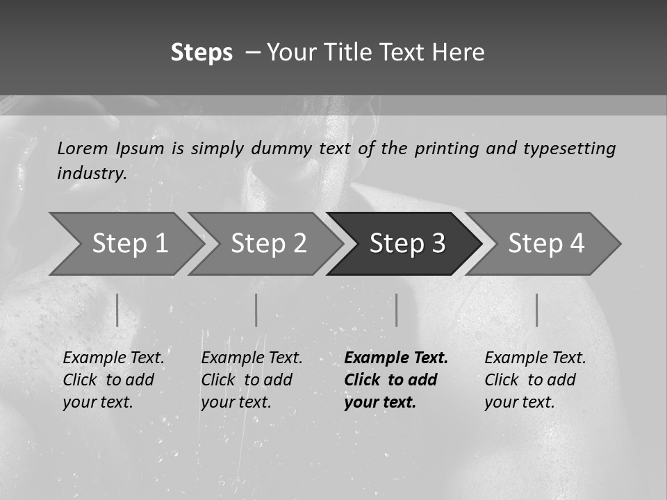 Erotic Shower Y PowerPoint Template