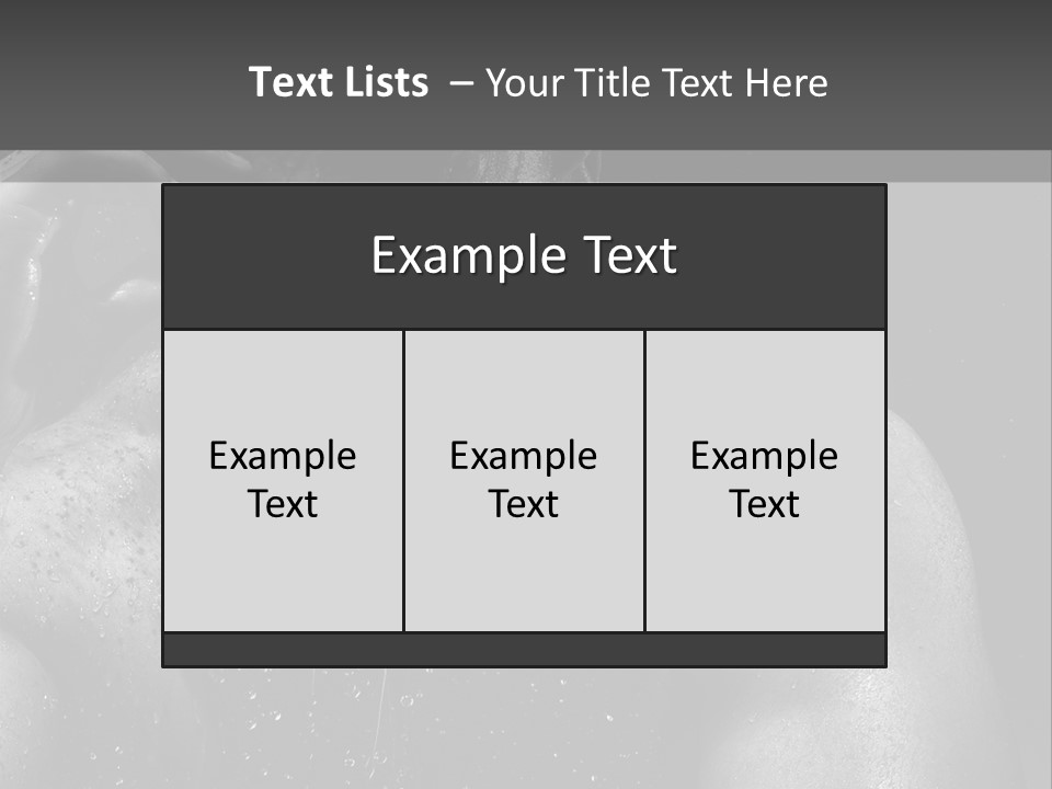 Erotic Shower Y PowerPoint Template