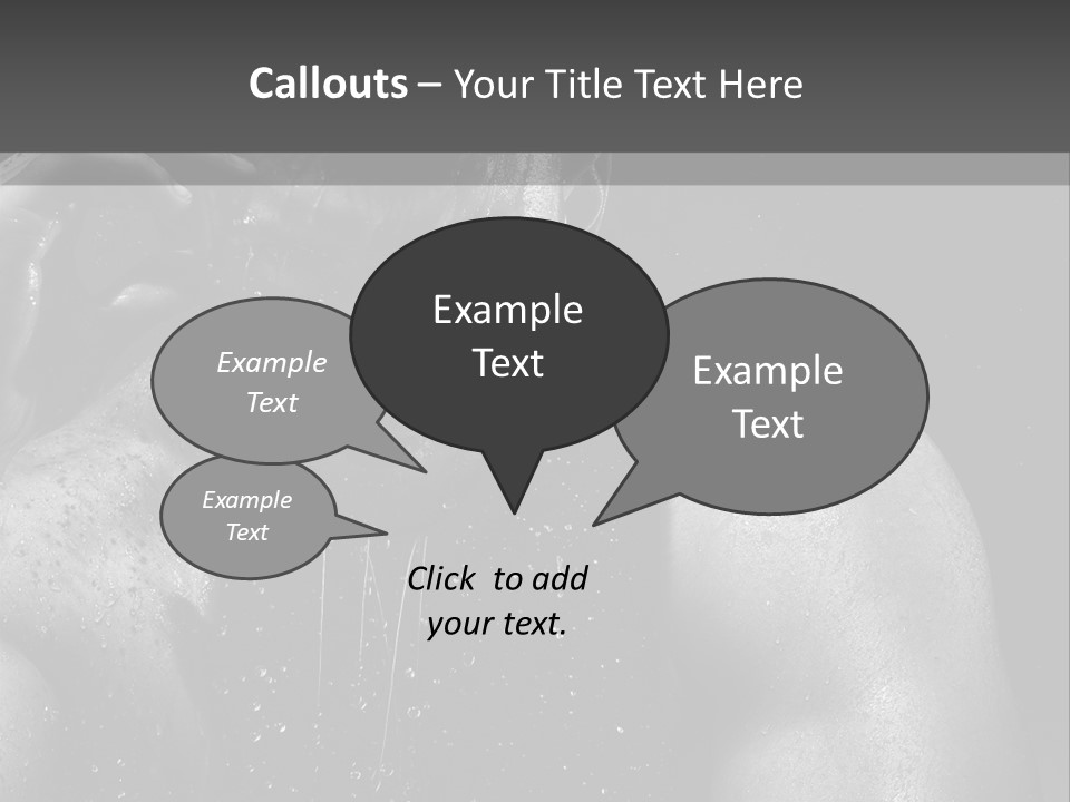 Erotic Shower Y PowerPoint Template