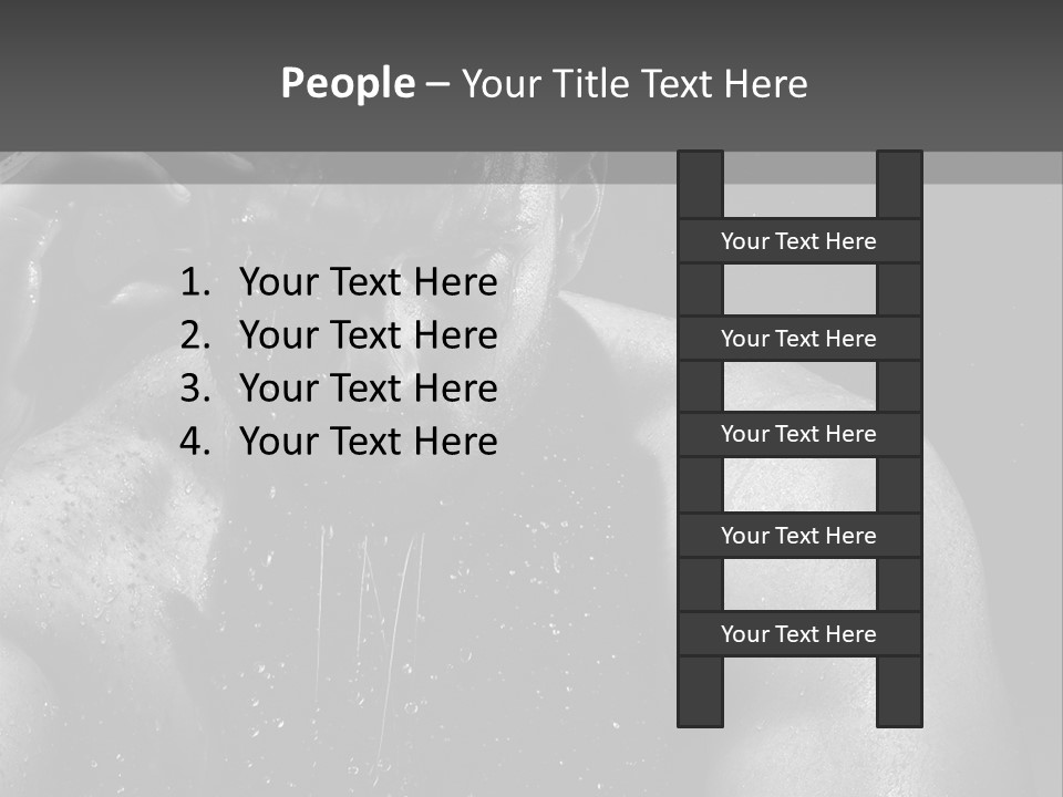 Erotic Shower Y PowerPoint Template