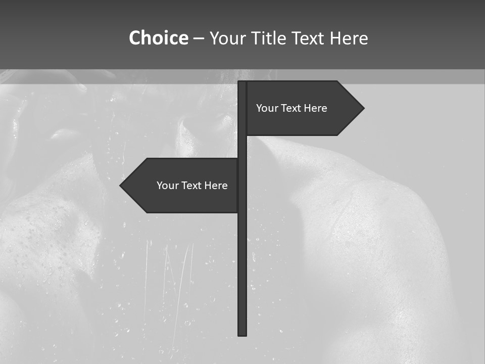 Erotic Shower Y PowerPoint Template