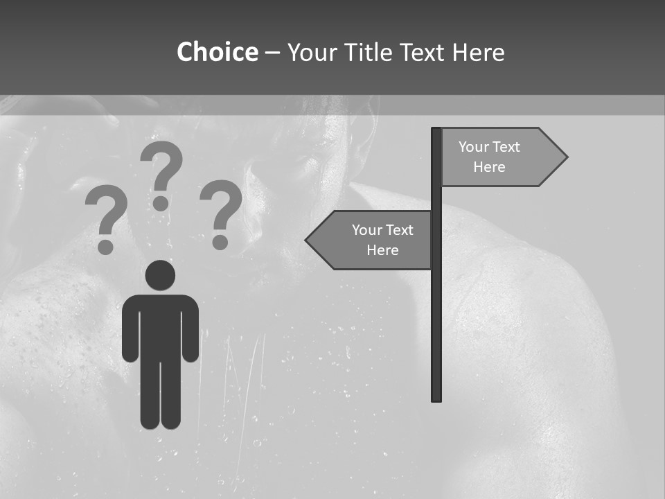 Erotic Shower Y PowerPoint Template