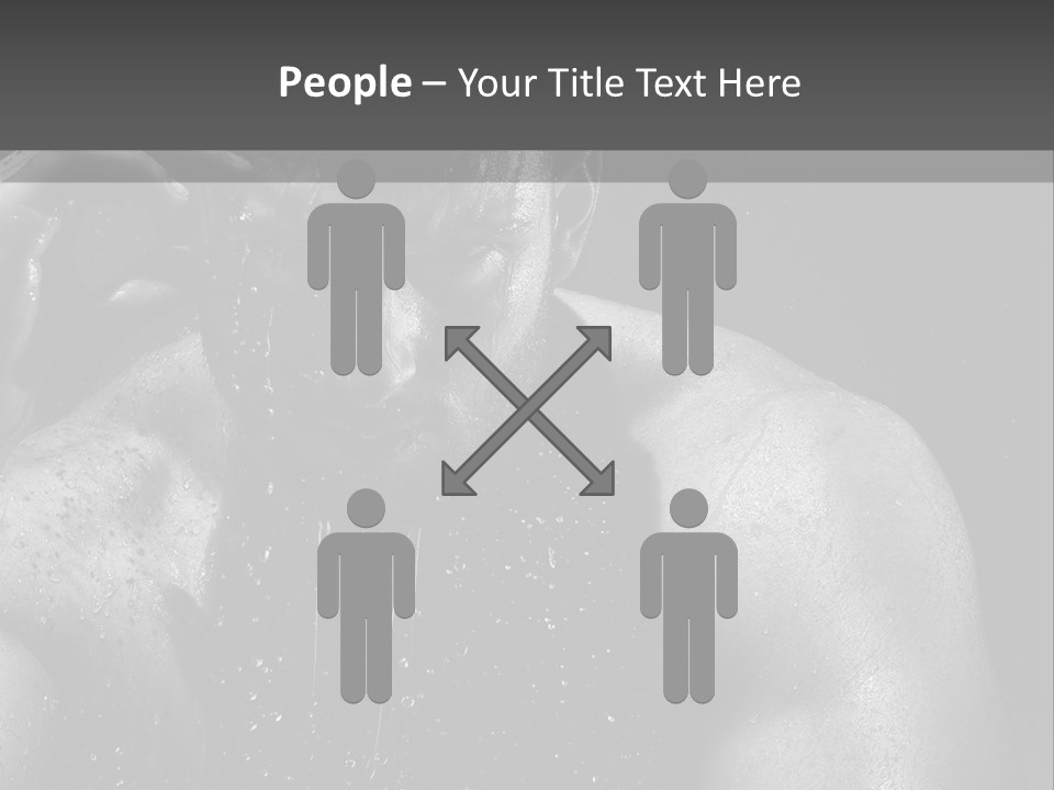 Erotic Shower Y PowerPoint Template