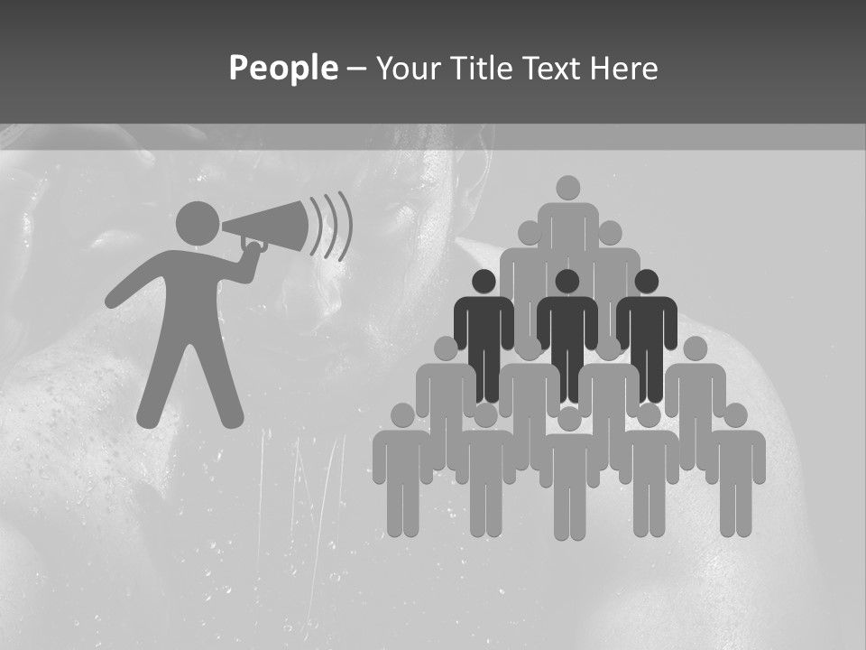 Erotic Shower Y PowerPoint Template