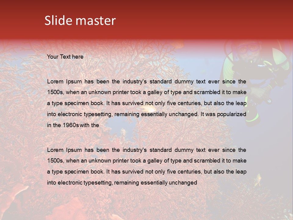 Blue Coral Andaman PowerPoint Template