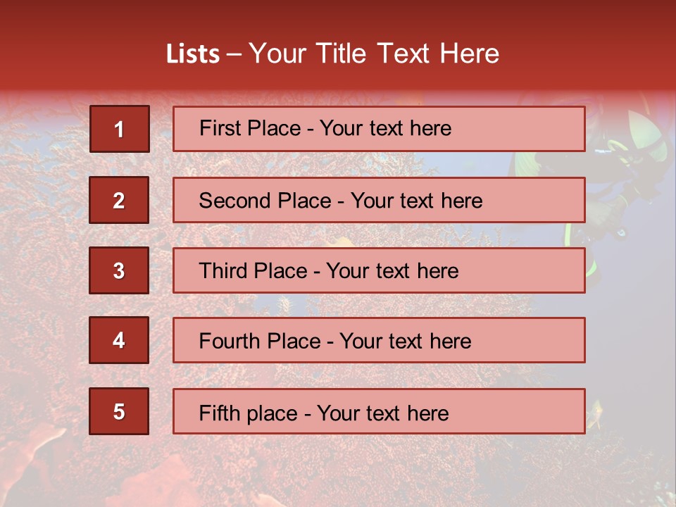 Blue Coral Andaman PowerPoint Template