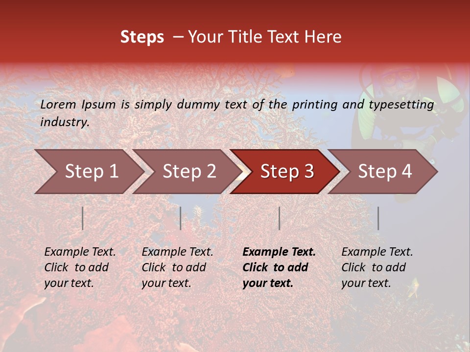 Blue Coral Andaman PowerPoint Template