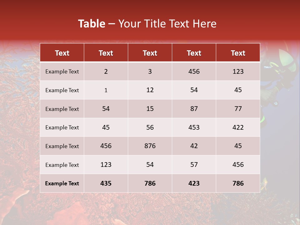 Blue Coral Andaman PowerPoint Template