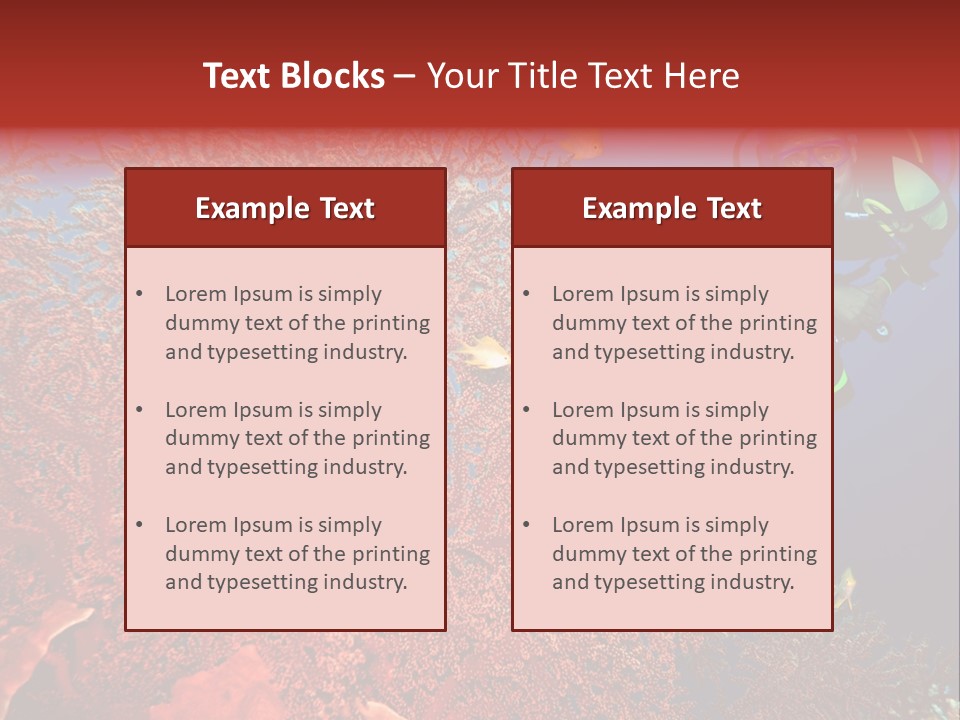 Blue Coral Andaman PowerPoint Template