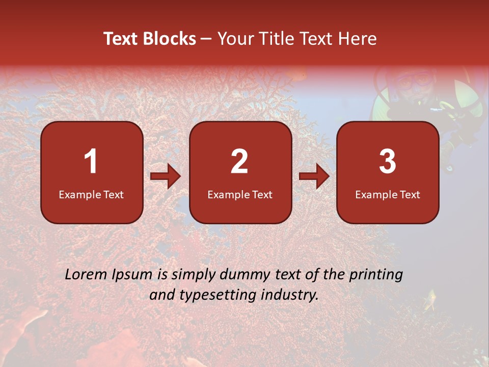 Blue Coral Andaman PowerPoint Template