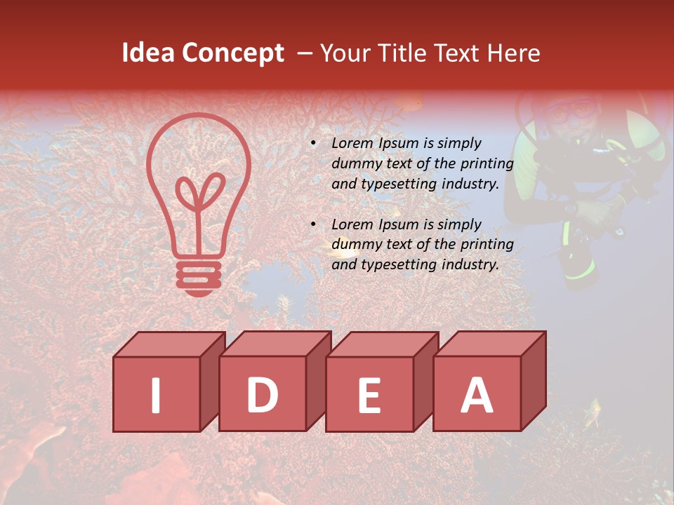 Blue Coral Andaman PowerPoint Template