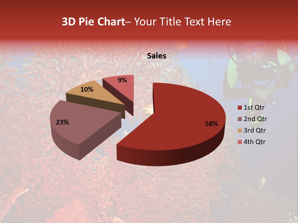 Blue Coral Andaman PowerPoint Template