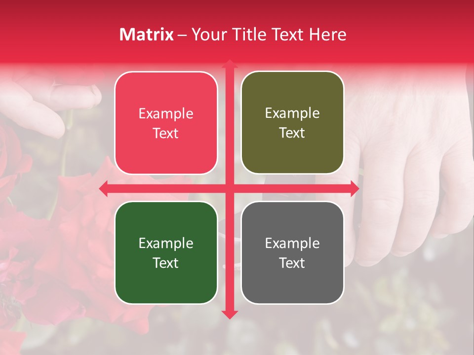 Rose Flower Cutting PowerPoint Template