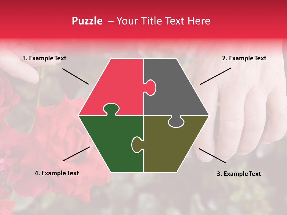 Rose Flower Cutting PowerPoint Template