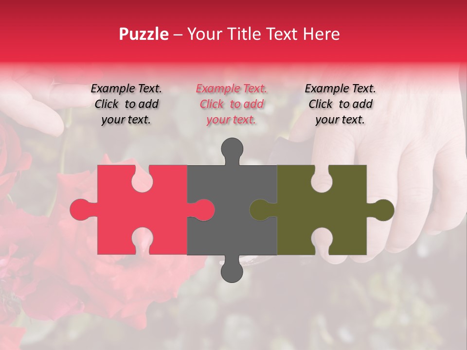 Rose Flower Cutting PowerPoint Template