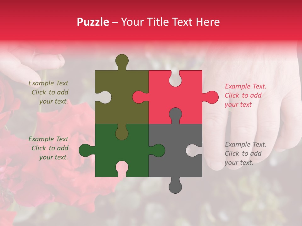 Rose Flower Cutting PowerPoint Template