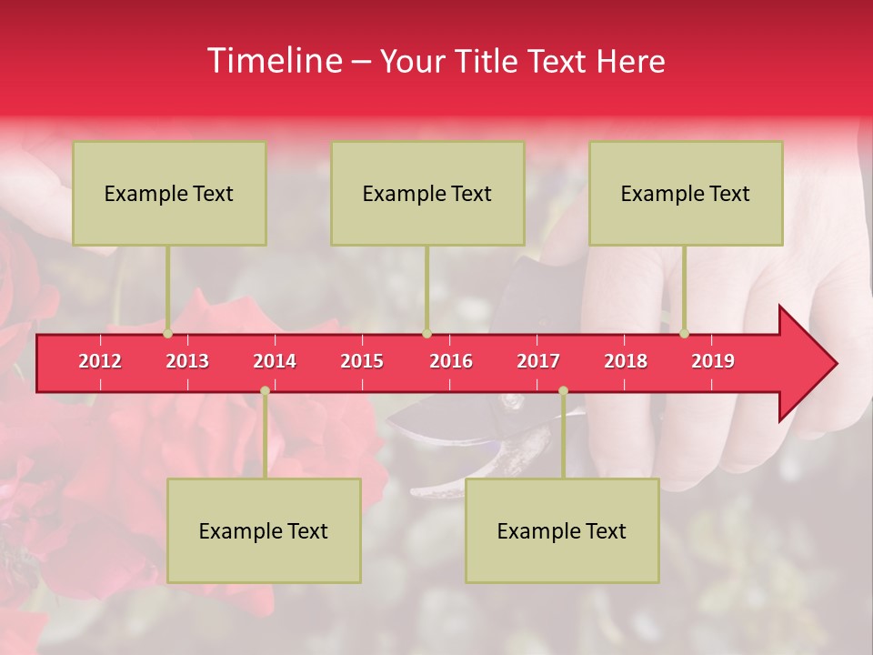 Rose Flower Cutting PowerPoint Template