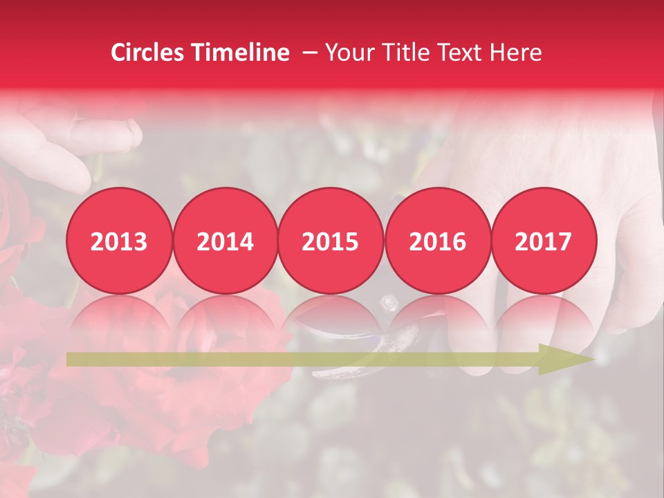 Rose Flower Cutting PowerPoint Template