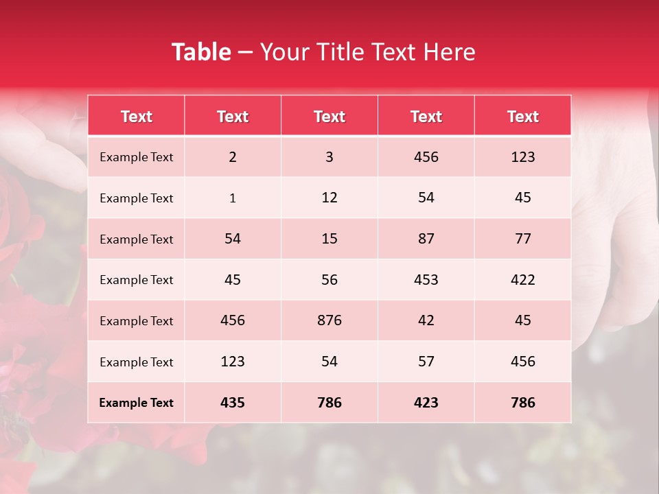 Rose Flower Cutting PowerPoint Template