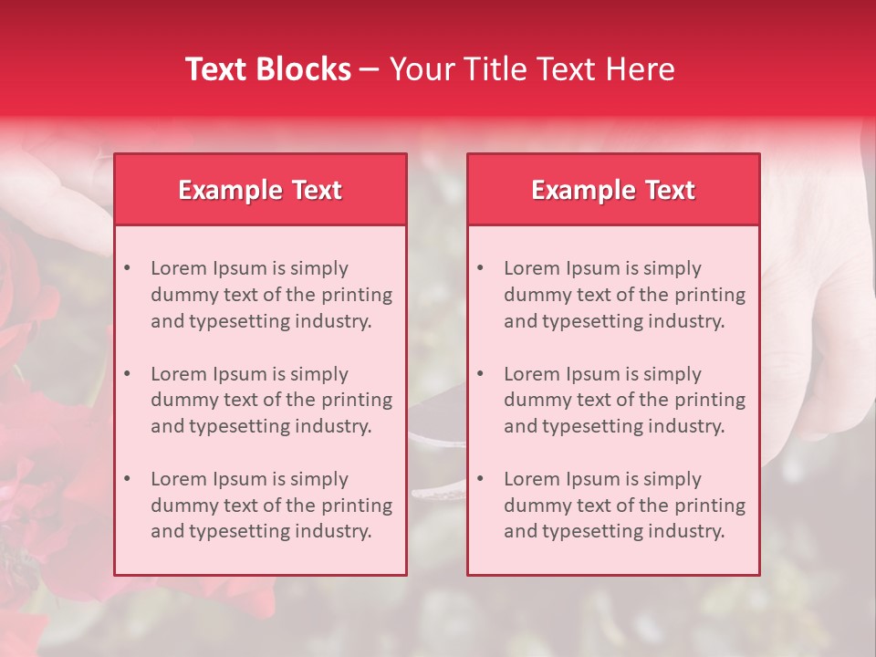 Rose Flower Cutting PowerPoint Template
