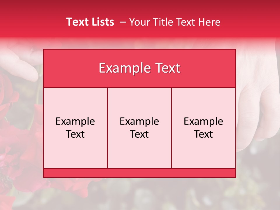 Rose Flower Cutting PowerPoint Template