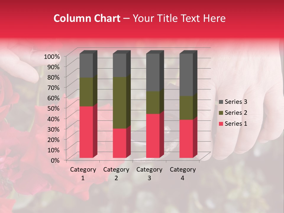 Rose Flower Cutting PowerPoint Template