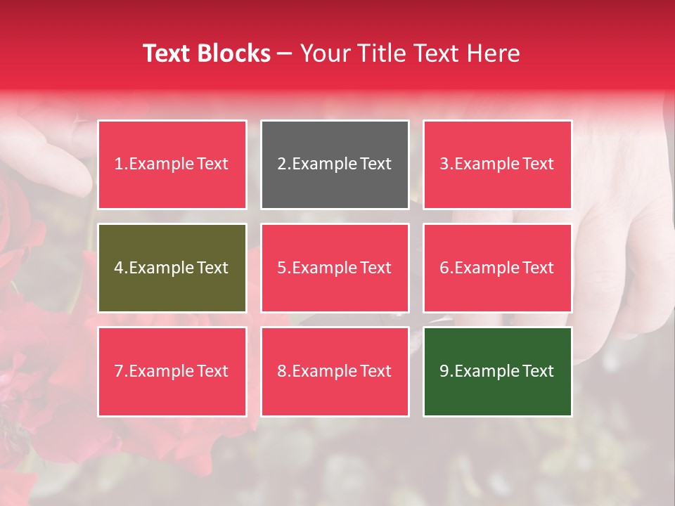 Rose Flower Cutting PowerPoint Template