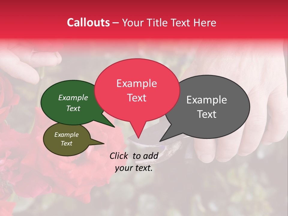 Rose Flower Cutting PowerPoint Template