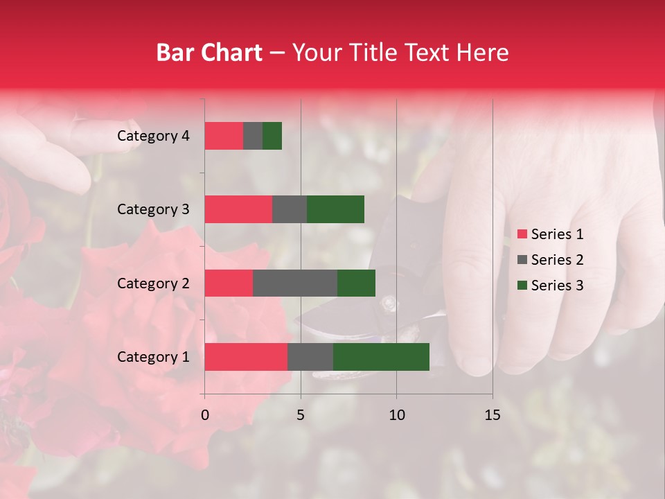 Rose Flower Cutting PowerPoint Template