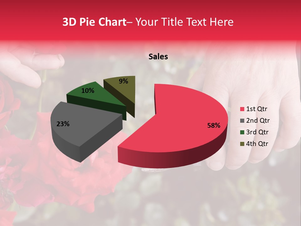 Rose Flower Cutting PowerPoint Template