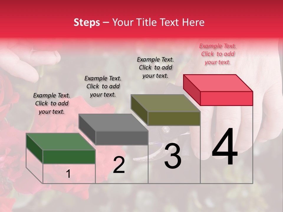 Rose Flower Cutting PowerPoint Template