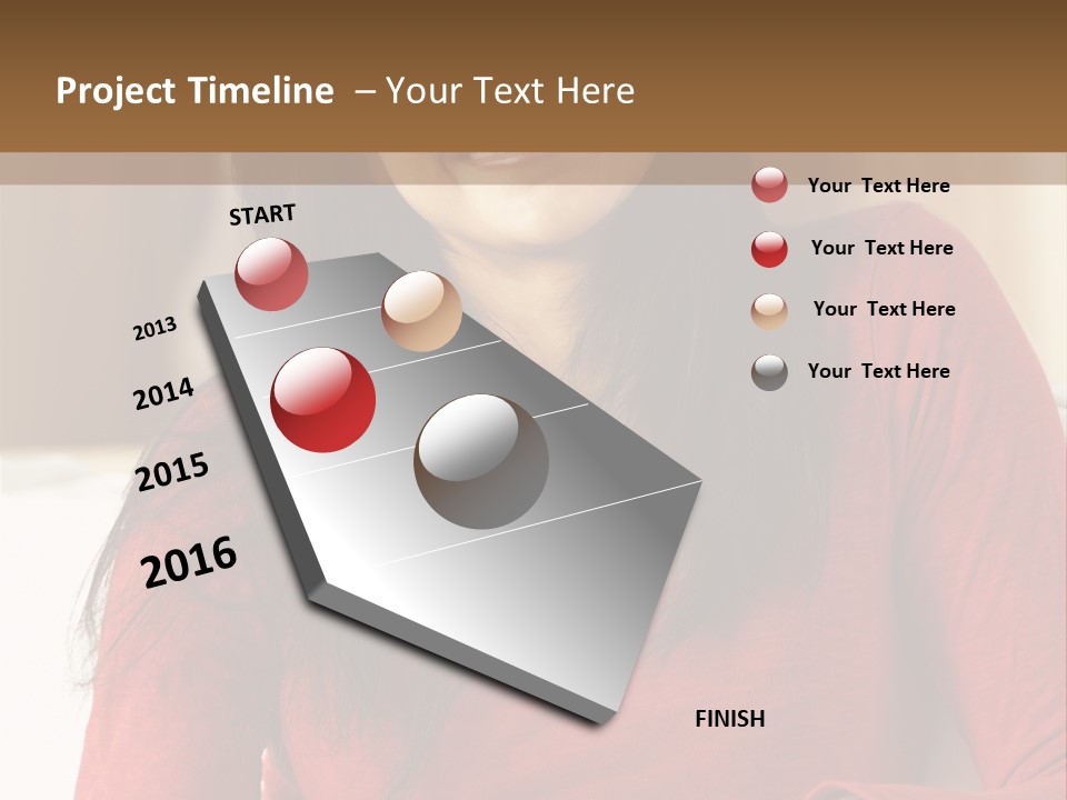At Camera Happy Inside PowerPoint Template