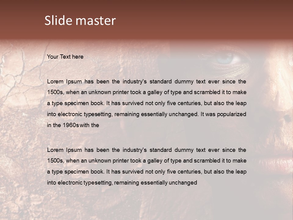 Beauty Ugly Closeup PowerPoint Template