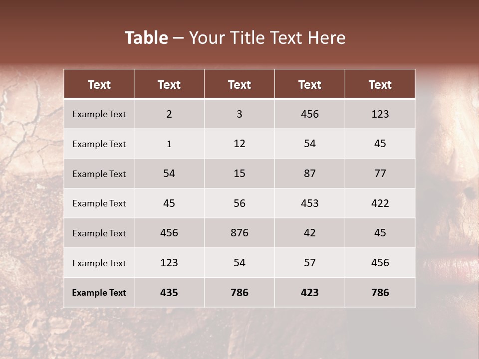Beauty Ugly Closeup PowerPoint Template