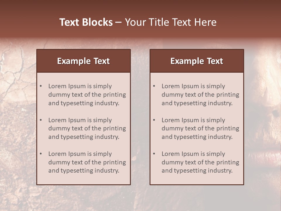 Beauty Ugly Closeup PowerPoint Template