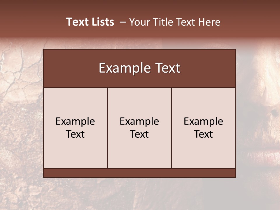 Beauty Ugly Closeup PowerPoint Template