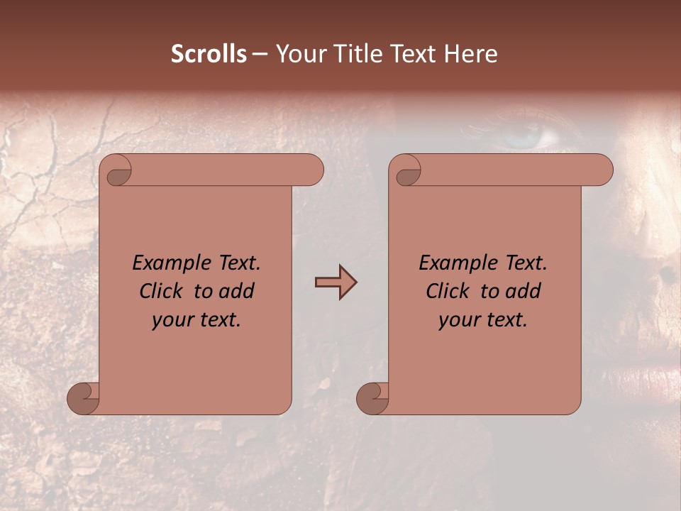 Beauty Ugly Closeup PowerPoint Template