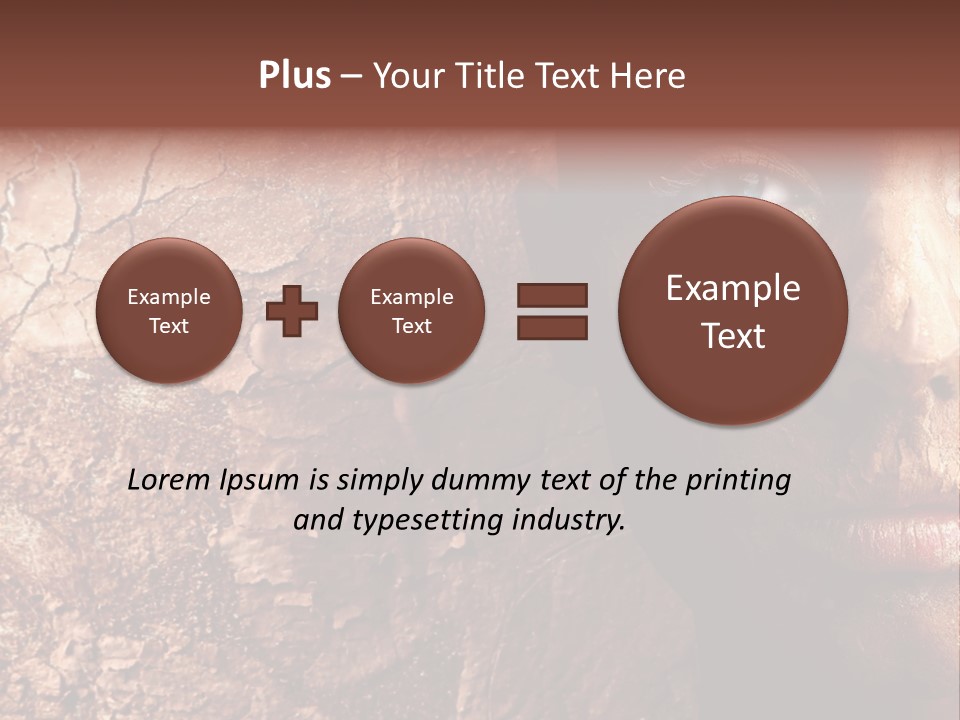 Beauty Ugly Closeup PowerPoint Template
