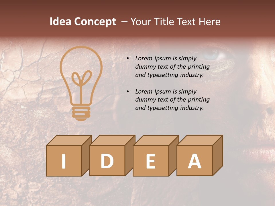 Beauty Ugly Closeup PowerPoint Template