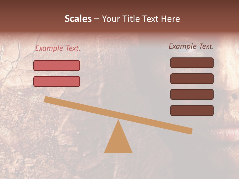 Beauty Ugly Closeup PowerPoint Template