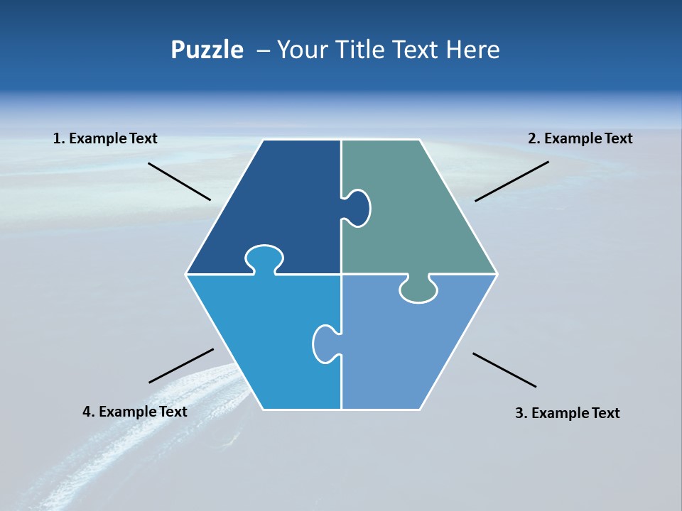 Clear Beach Aerial PowerPoint Template