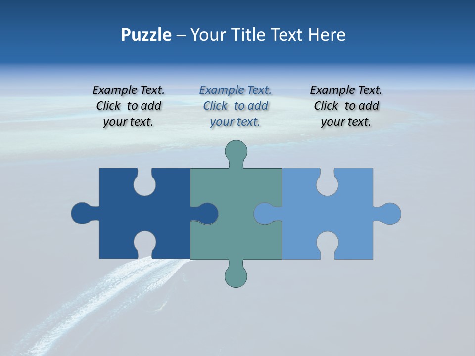 Clear Beach Aerial PowerPoint Template