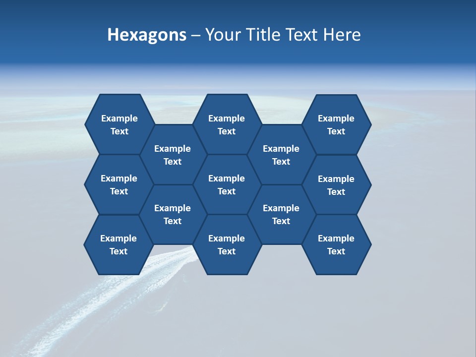 Clear Beach Aerial PowerPoint Template