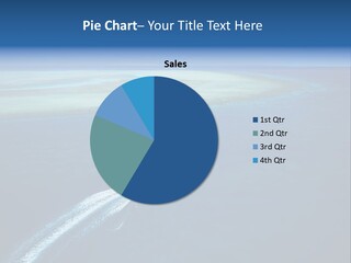 Clear Beach Aerial PowerPoint Template